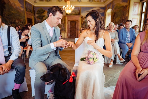 Vorschau Bild von Hochzeit mit Hund im historischen Schloss Röthelstein in Admont.