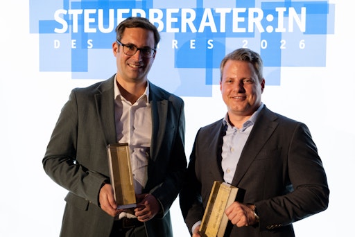  Die diesjährigen BDO Preisträger Karl Stückler (links) und
Christian Gerstgrasser.
