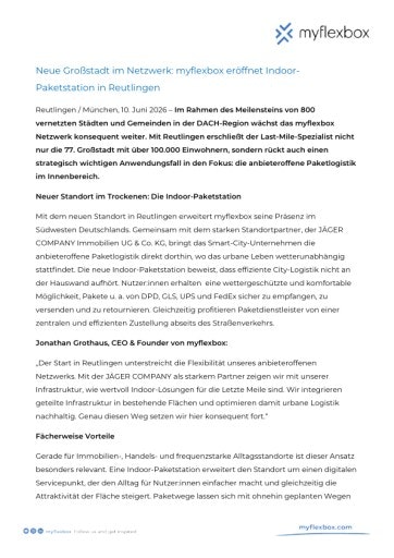 Vorschau Bild von Pressemitteilung als pdf