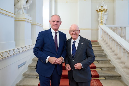  Innenminister Gerhard Karner und ÖSK-Präsident Stefan Karner
