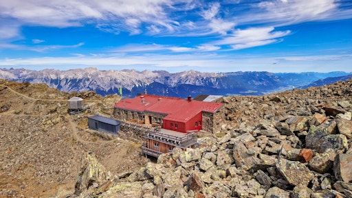 Glungezer-Hütte in Tirol.