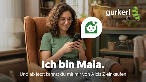 Gurkerl-Kundin bestellt via Maia Voice Funktion