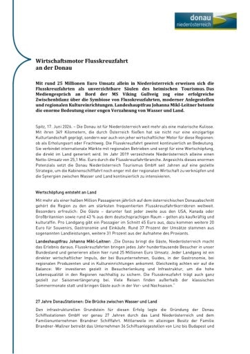 Vorschau Bild von Pressemitteilung zum Mediengespräch an Bord der MS Viking Gullveig.