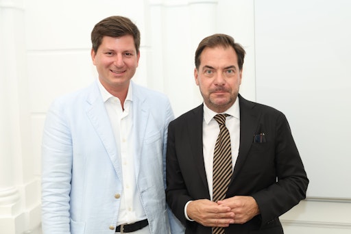 Der neu gewählte VÖZ-Präsident Rainer Nowak („Die Presse“, r.)
mit seinem Vorgänger Maximilian Dasch („Salzburger Nachrichten“)