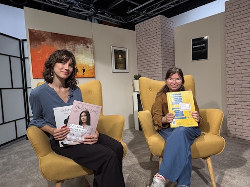 Ramona Arzberger und Luise Jäger im OKTO Studio