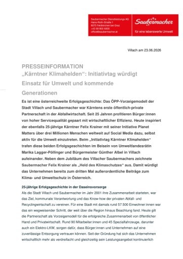 Vorschau Bild von Presseinformation