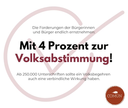 Forderung 4 Prozent