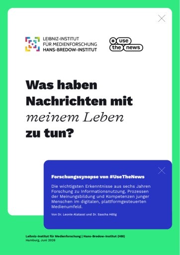 Vorschau Bild von Nach Social-Media-Empfehlungen der Expertenkommission: #UseTheNews veröffentlicht Forschungsüberblick zu Informationsnutzung und Kompetenzen junger Menschen