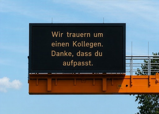 WTA-Textanzeige auf Autobahnen