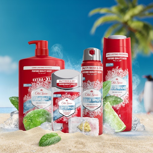 Mit Cold Spice führt Old Spice sein erstes Antitranspirant für
24/7* Frische und Schweißschutz ein. // Weiterer Text über ots und
www.presseportal.de/nr/161452 / Die Verwendung dieses Bildes für
redaktionelle Zwecke ist unter Beachtung aller mitgeteilten
Nutzungsbedingungen zulässig und dann auch honorarfrei.
Veröffentlichung ausschließlich mit Bildrechte-Hinweis.