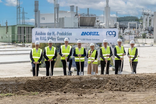 Spatenstich zum Ausbau der H2-Produktion im RAG Valley in Gampern
