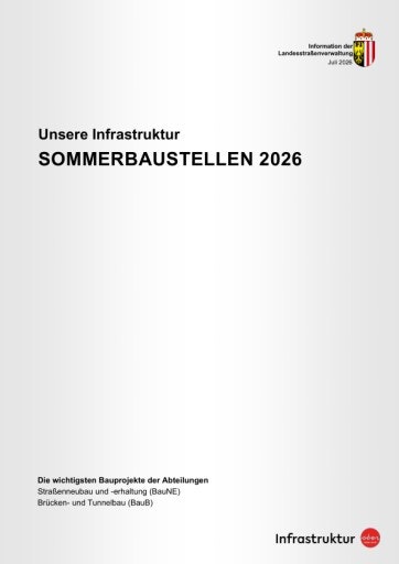 Vorschau Bild von Übersicht Sommerbaustellen