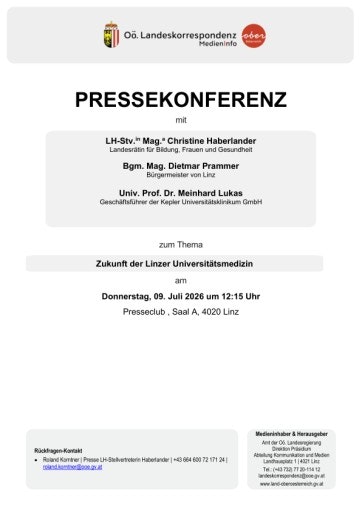 Vorschau Bild von Unterlage zur Pressekonferenz