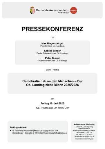 Vorschau Bild von Unterlage zur Pressekonferenz
