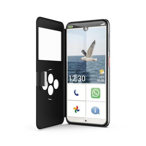 Vorschau Bild von emporiaSMART.8 mit patentiertem Smartcover und einfacher
Bedienoberfläche