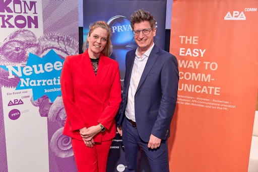 Vorschau Bild von PRVA Präsidentin Ingrid Gogl und COO APA Gruppe Klemens Ganner
