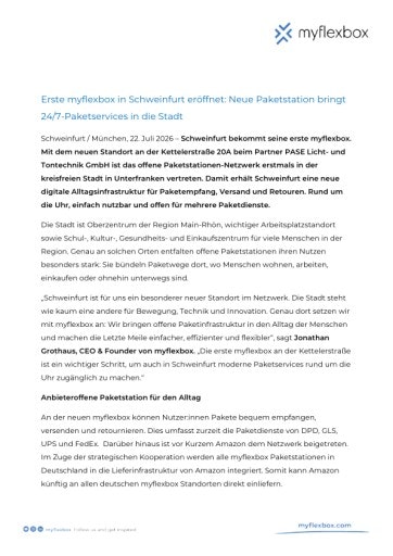 Vorschau Bild von Pressemitteilung als pdf