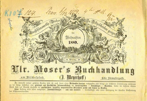 Vorschau Bild von Historische Werbeanzeige der Buchhandlung Moser in Graz