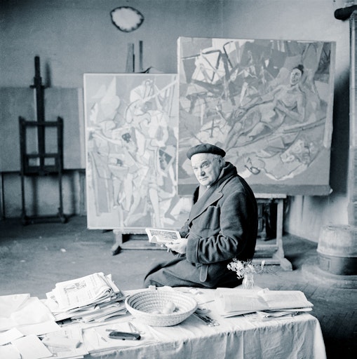 Vorschau Bild von Helmut Baar (1919–2002), Herbert Boeckl in seinem Atelier, 1954,
Fotografie