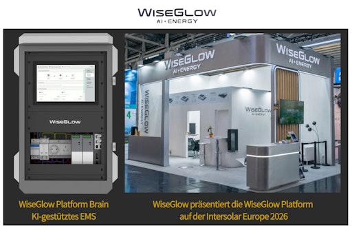 WiseGlow presents WiseGlow Platform at InterSolar 2026 //
Weiterer Text über ots und www.presseportal.de/nr/183088 / Die
Verwendung dieses Bildes für redaktionelle Zwecke ist unter
Beachtung aller mitgeteilten Nutzungsbedingungen zulässig und dann
auch honorarfrei. Veröffentlichung ausschließlich mit
Bildrechte-Hinweis.