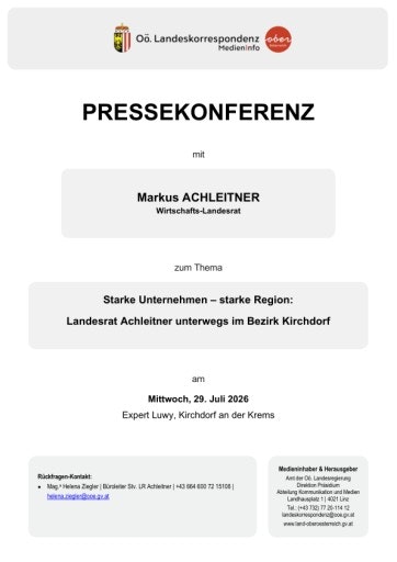 Vorschau Bild von Unterlage zur Pressekonferenz