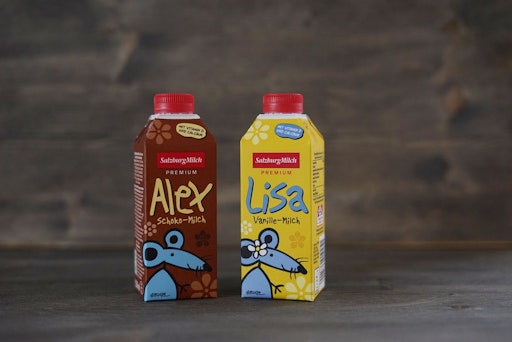 Vorschau Bild von Alex Schoko-Milch und Lisa Vanille-Milch haben jetzt eine
praktisch wiederverschließbare Verpackung, sind zuckerreduziert und
mit Vitamin D und Calcium angereichert.