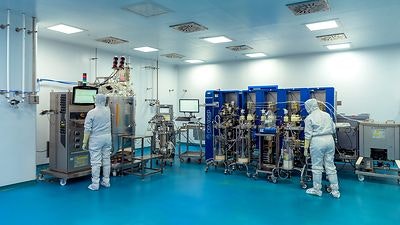 Enzenes pioneering
Fully-Connected-Continuous-Manufacturing-platform // Weiterer Text
über ots und www.presseportal.de/nr/138302 / Die Verwendung dieses
Bildes für redaktionelle Zwecke ist unter Beachtung aller
mitgeteilten Nutzungsbedingungen zulässig und dann auch honorarfrei.
Veröffentlichung ausschließlich mit Bildrechte-Hinweis.