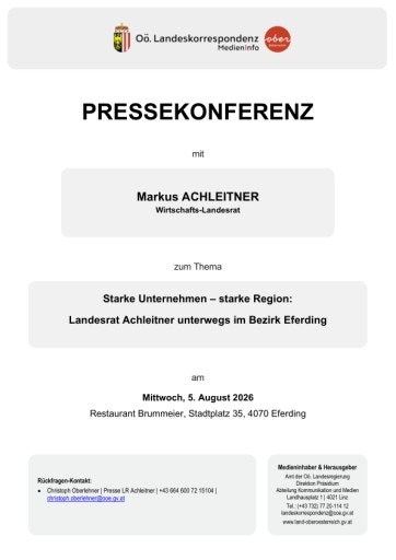Vorschau Bild von Unterlagen der Pressekonferenz (5. August 2026)