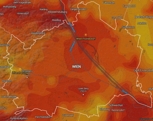 Vorschau Bild von Drei Wetter Temperaturkarte 5.August 2026 6Uhr früh