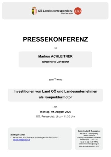 Vorschau Bild von Unterlage zur Pressekonferenz