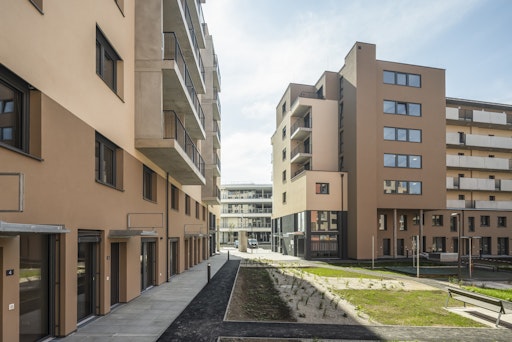 Wohnanlage in der Barbara-Prammer-Allee 15 in der Seestadt
Aspern.