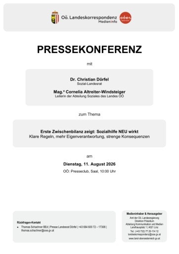 Vorschau Bild von Unterlage zur Pressekonferenz