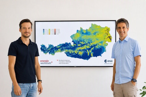 Foto Windatlas (v.l.) Florian Pfannhofer und Andreas Krenn von
der Energiewerkstatt