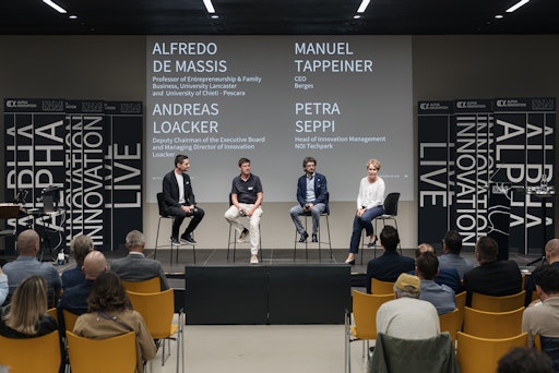 Neues wagen mit Know How: Zukunft aktiv gestalten mit „Alpha
Innovation Live“ am 9. September in Bozen.