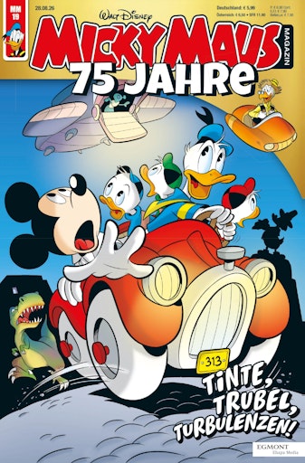 Cover Micky Maus Magazin-Jubiläums-Ausgabe 19/26 // Weiterer Text
über ots und www.presseportal.de/nr/8146 / Die Verwendung dieses
Bildes für redaktionelle Zwecke ist unter Beachtung aller
mitgeteilten Nutzungsbedingungen zulässig und dann auch honorarfrei.
Veröffentlichung ausschließlich mit Bildrechte-Hinweis.