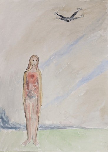 Vorschau Bild von Kateryna Lysovenko, Besatzer, 2023 Aquarell auf Papier Courtesy
of the artist and Karma International, Zurich