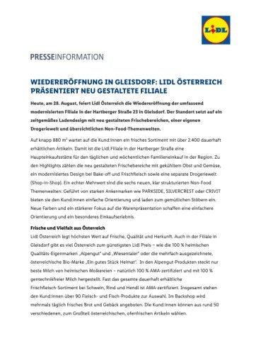 Vorschau Bild von Presseaussendung