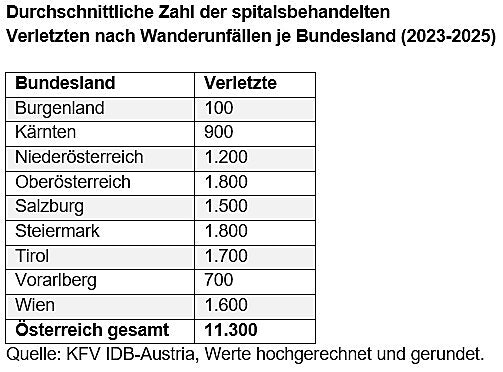 Quelle: KFV IDB Austria 2023-2025, Werte hochgerechnet und gerundet (Fotograf: -; Bildrechte: -)
