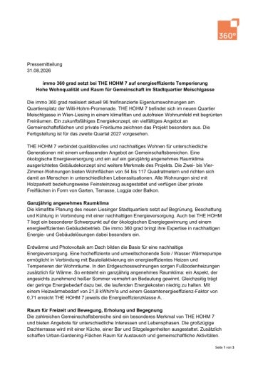 Vorschau Bild von Pressemitteilung THE HOHM 7