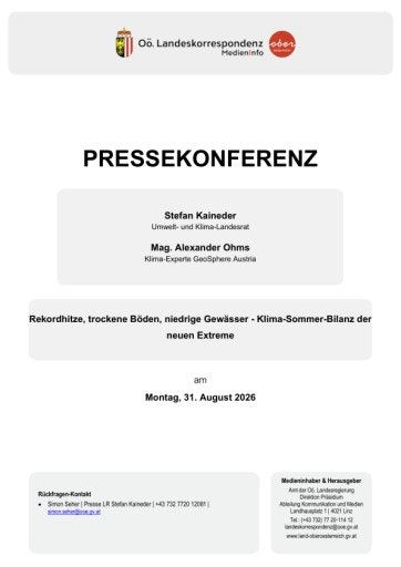 Vorschau Bild von Unterlage zur Pressekonferenz