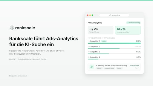 Rankscale Ads Analytics für die KI-Suche - KI generiert