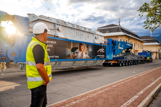 Vorschau Bild von Trafo-Transport ins Umspannwerk Malta