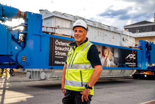 Vorschau Bild von Wolfgang Ranninger beim Trafo-Transport ins Umspannwerk Malta