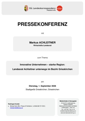 Vorschau Bild von Unterlage zur Pressekonferenz