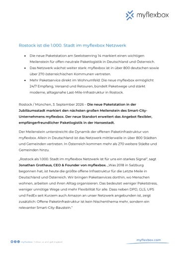 Vorschau Bild von Pressemitteilung als pdf