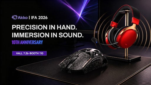 und läutet damit ein neues Jahrzehnt der Innovation ein A Decade
of Evolution: Akko Unveils New Gaming Gear at IFA 2026 // Weiterer
Text über ots und www.presseportal.de/nr/180892 / Die Verwendung
dieses Bildes für redaktionelle Zwecke ist unter Beachtung aller
mitgeteilten Nutzungsbedingungen zulässig und dann auch honorarfrei.
Veröffentlichung ausschließlich mit Bildrechte-Hinweis.