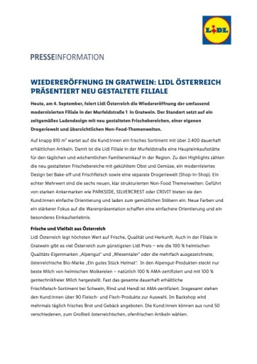 Vorschau Bild von Pressetext
