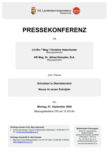 Vorschau Bild von Unterlage zur Pressekonferenz