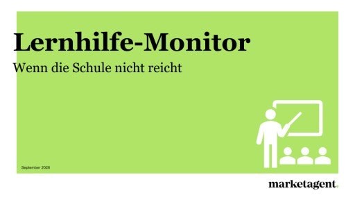 Vorschau Bild von Pressecharts zum Marketagent Lernhilfe-Monitor