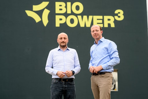 Die beiden Geschäftsführer von Österreichs größtem
Biogasproduzenten: Andreas Blochberger und Robert Schweizer